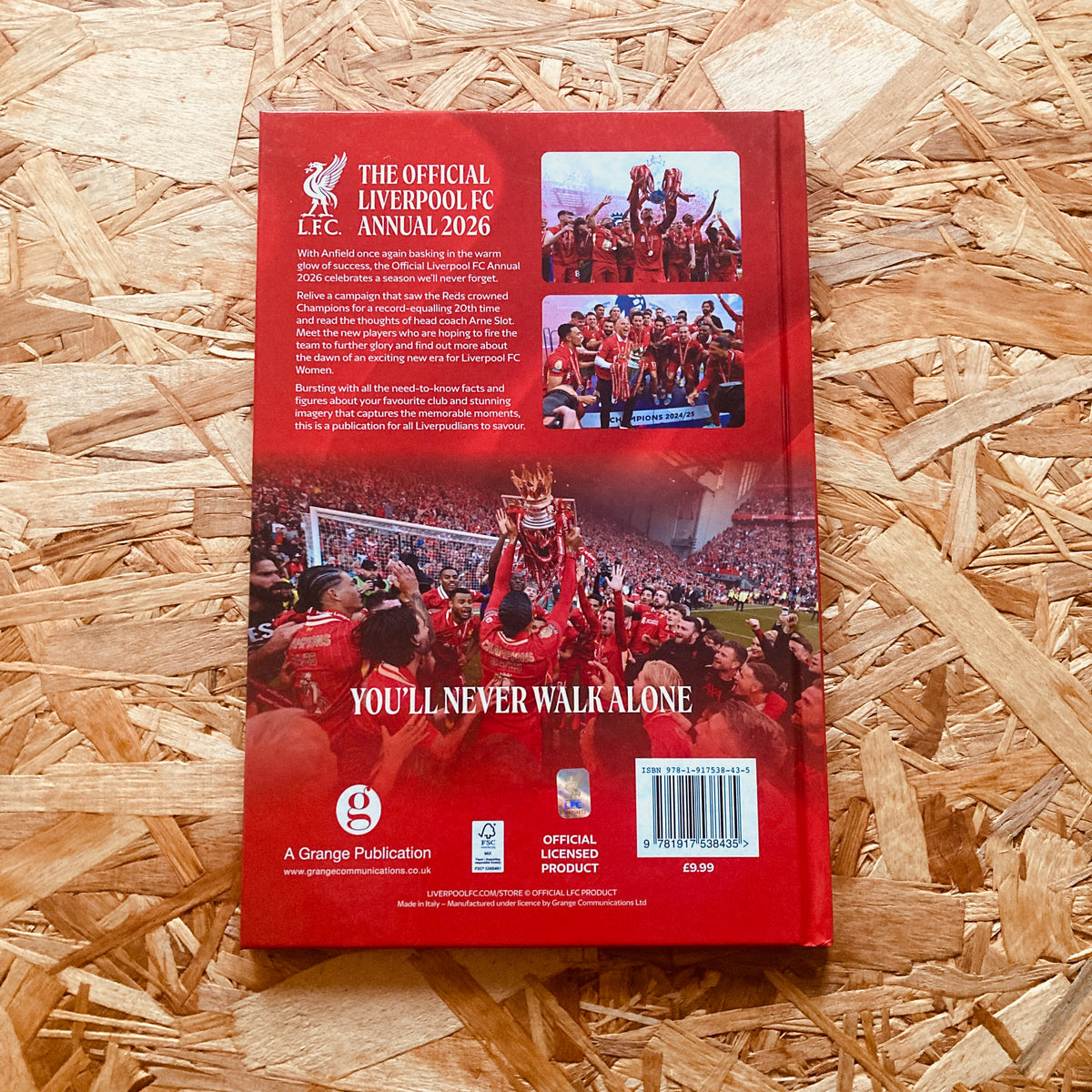 Liverpool FC officiel - Cahier format A5 et stylo football