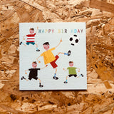 Footballers birthday card - BG12
