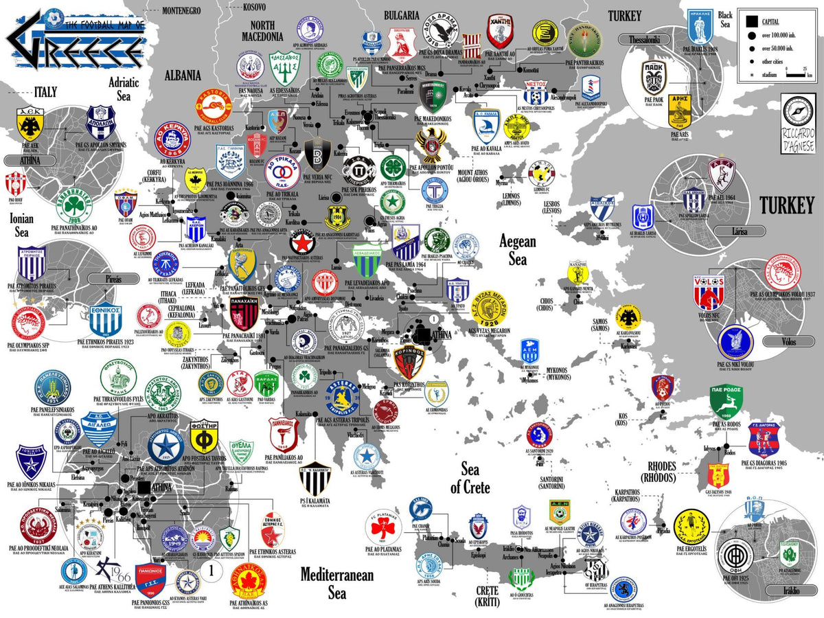 Premier League Map, Clubs