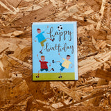 Mini football happy birthday card - KTW24