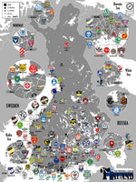 Football Maps poster: Finland - **PREORDER**