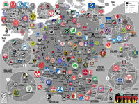 Football Maps poster: Germany