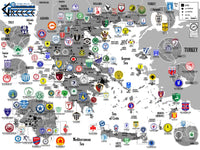Football Maps poster: Greece - **PREORDER**