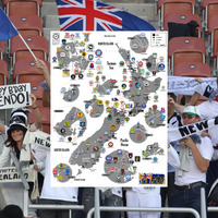Football Maps poster: New Zealand - **PREORDER**