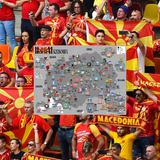 Football Maps poster: North Macedonia - **PREORDER**