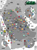 Football Maps poster: Saudi Arabia - **PREORDER**