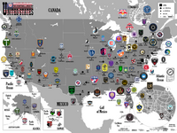 Football Maps poster: USA - **PREORDER**