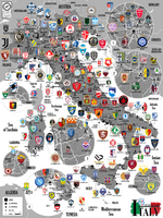 Football Maps poster: Italy - **PREORDER**
